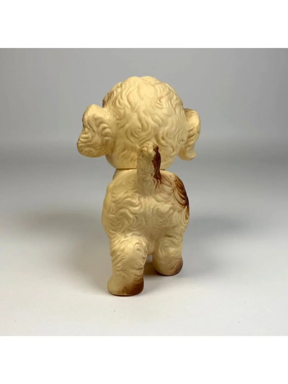 Vintage The Sun Rubber Co. Dog Squeaky Figurine 1950s Baby Toy Nursery Decor